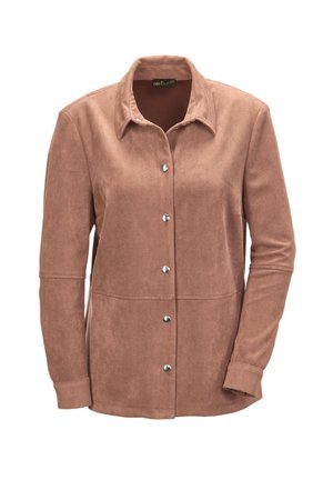 GOLDNER Imitatieleren jas - camel