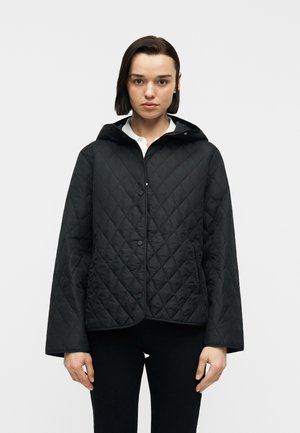 JDYRINA SHORT HOOD JACKET - Chaqueta de entretiempo - black