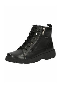 Caprice Botines con cordones - black