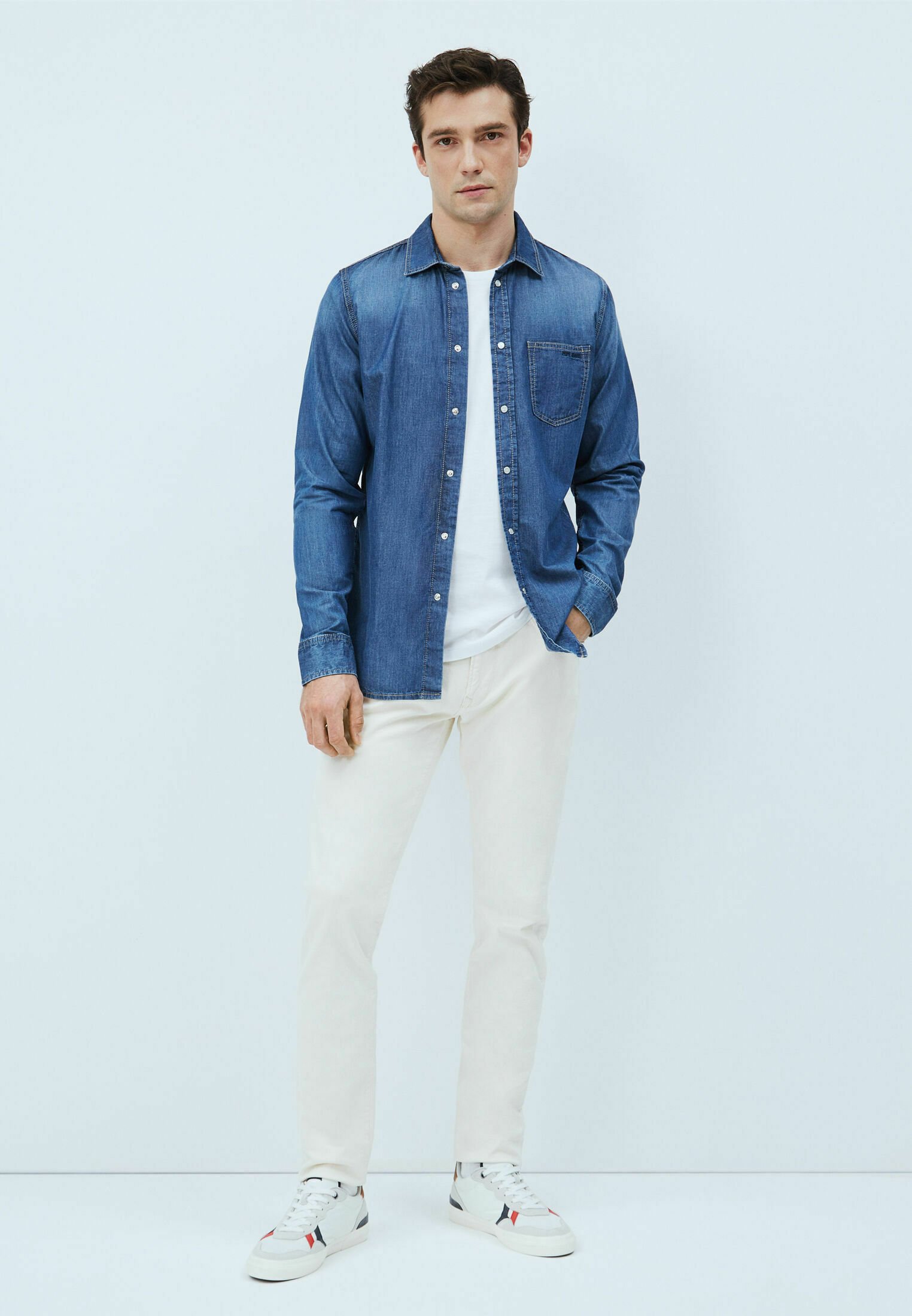 Pepe Jeans PORTER - Camicia - denim/blu denim - Zalando.it