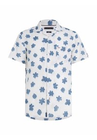 Tommy Hilfiger REGULAR FIT KURZARM - Camisa - white   blue coast   multi