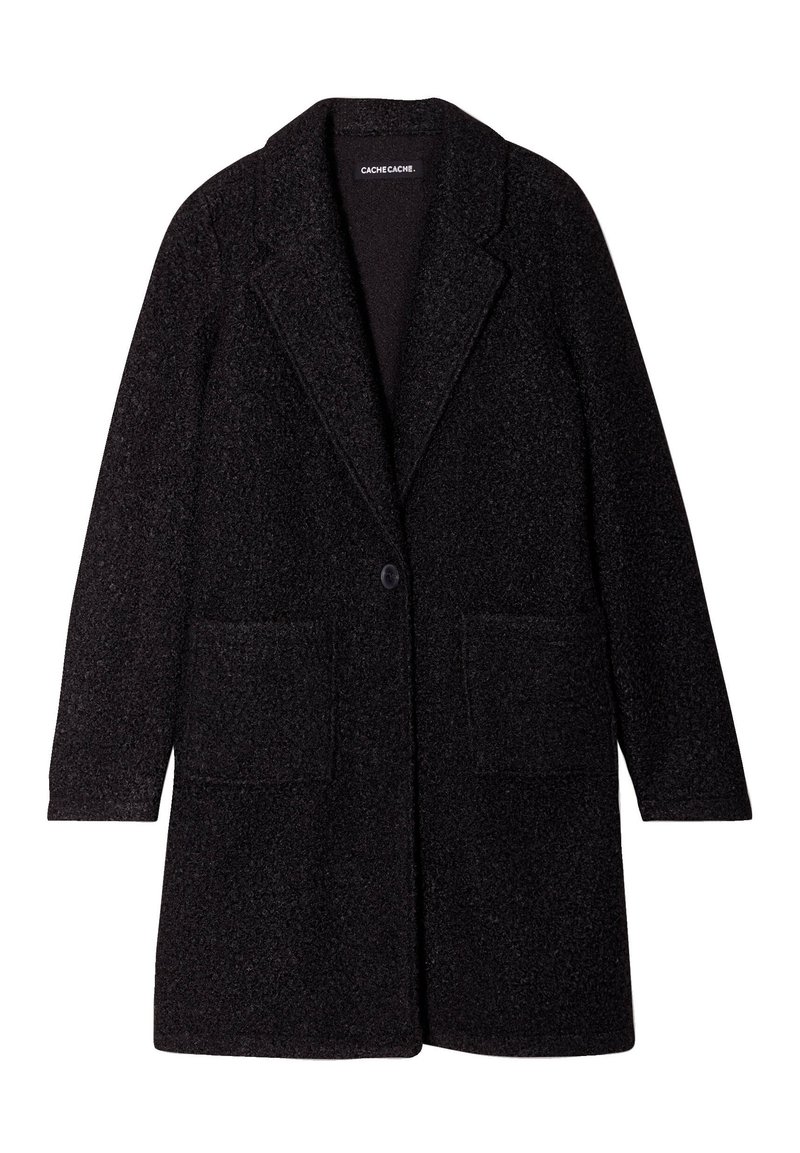 Cache Cache WEITE BOUCLÉ - Classic coat - noir/black - Zalando