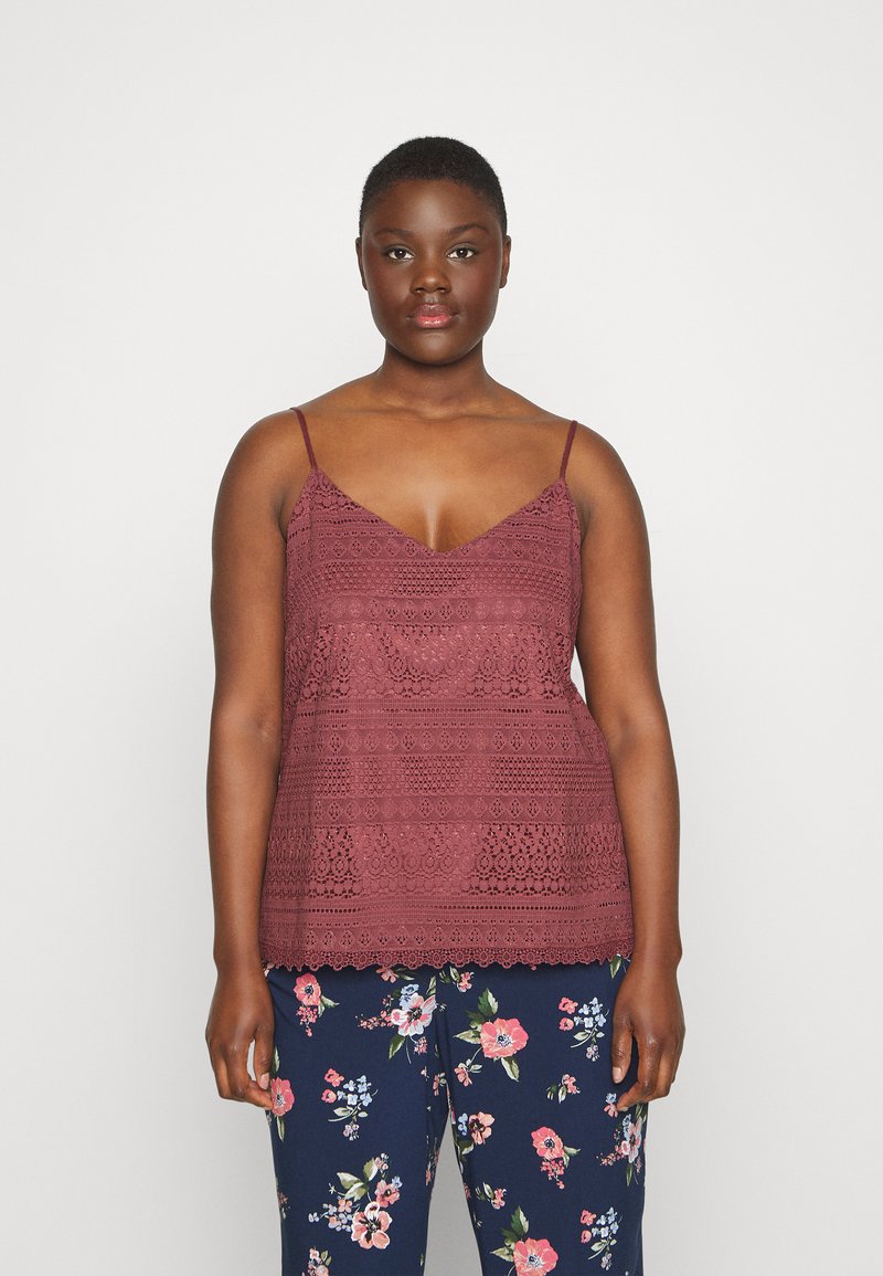 Vero Moda Curve SINGLET - Top - rose brown