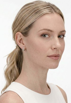 SENSORA JEWELRY, SENSORA PAVÈ HUGGIE - Boucles d'oreilles - silver-coloured