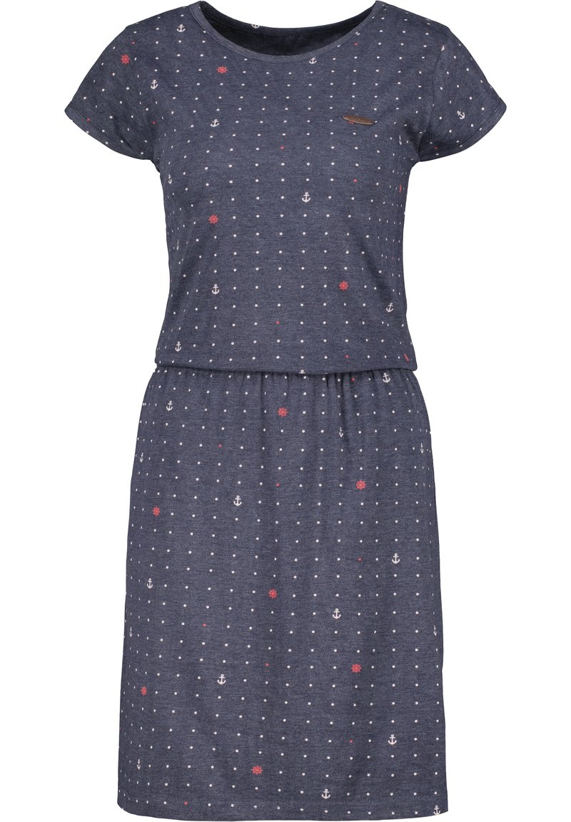 alife & kickin Jerseyjurk blauw gemêleerd alife & kickin Jerseyjurk blauw gemêleerd