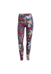 FARM LEGGINGS - Tajice - black/amazon red/energy ink