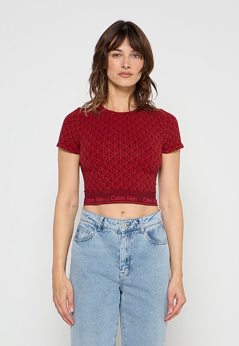 Calvin Klein T-shirt print (rood)paars