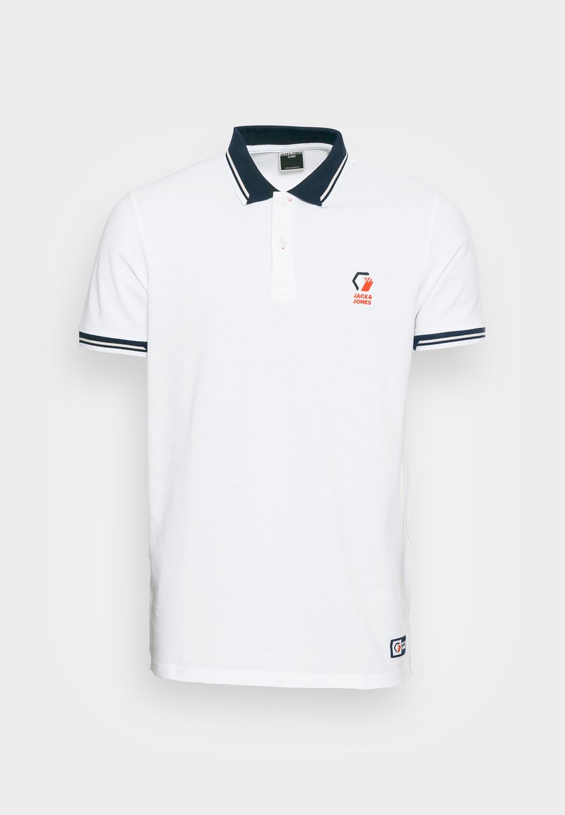 Herren T-Shirts basic | Jack & Jones JCOLOGAN Poloshirt white/weiß - CU84168 Herren T-Shirts basic | Jack & Jones JCOLOGAN Poloshirt white/weiß - CU84168