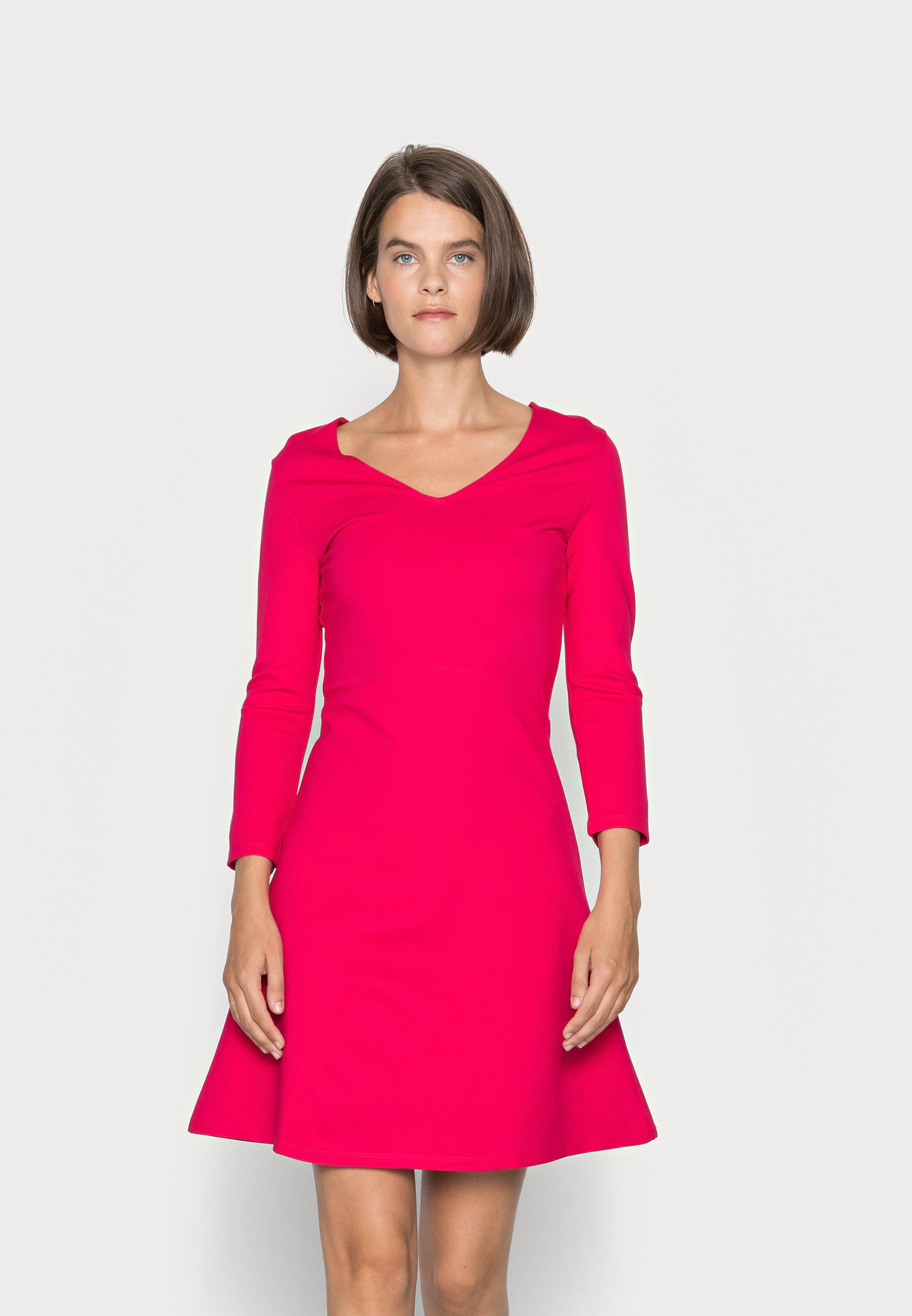 Armani Exchange DRESS - Vestito di maglina - record/rosso - Zalando.it