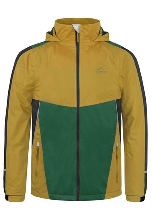 WASSERDICHTE UNGEFÜTTERTE SOMMER ÜBERGANGS-REGENJACKE - Softshelljacke - gelb