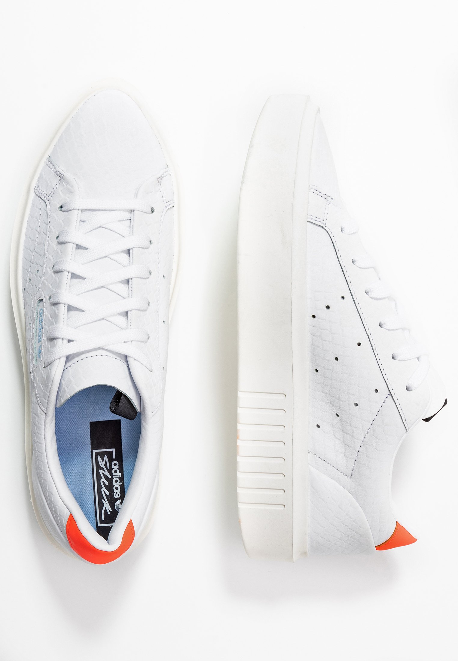 adidas w super sleek white solar red