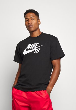 Nike SB TEE LOGO - Print T-shirt - black