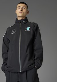 adidas Originals - MERCEDES - AMG PETRONAS FORMULA ONE TEAM MECHANICS RAIN MEN - Training jacket - black   reflective silver Thumbnail Image 1