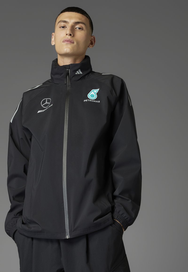 adidas Originals - MERCEDES - AMG PETRONAS FORMULA ONE TEAM MECHANICS RAIN MEN - Training jacket - black   reflective silver, Enlarge