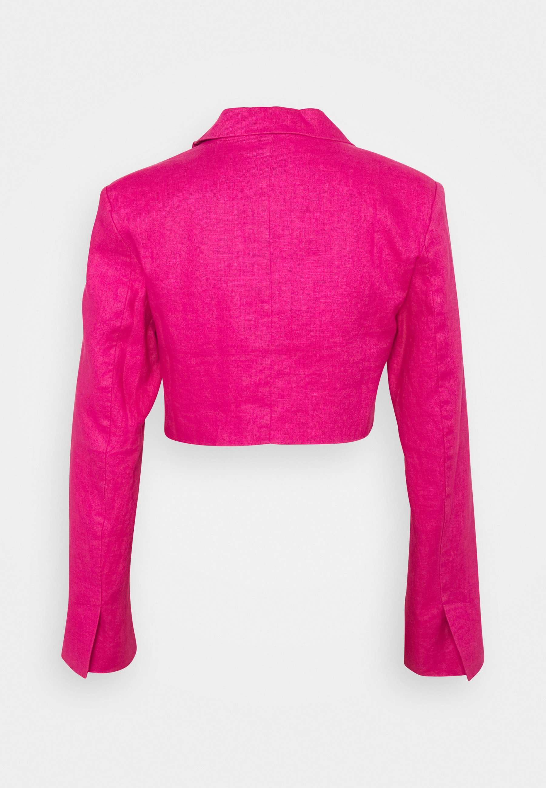 pink cropped jacket