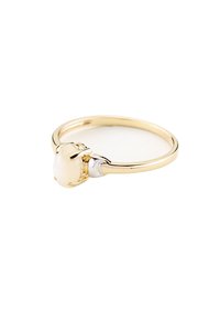 DIAMANT L'ÉTERNEL PEARL BIRTH STONE - Prsten - gold coloured