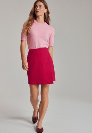 REGULAR FIT - Átlapolós szoknya - pink