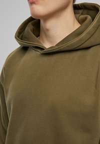 Urban Classics VINTAGE HEAVY - Mikina s kapucí - warmkhaki
