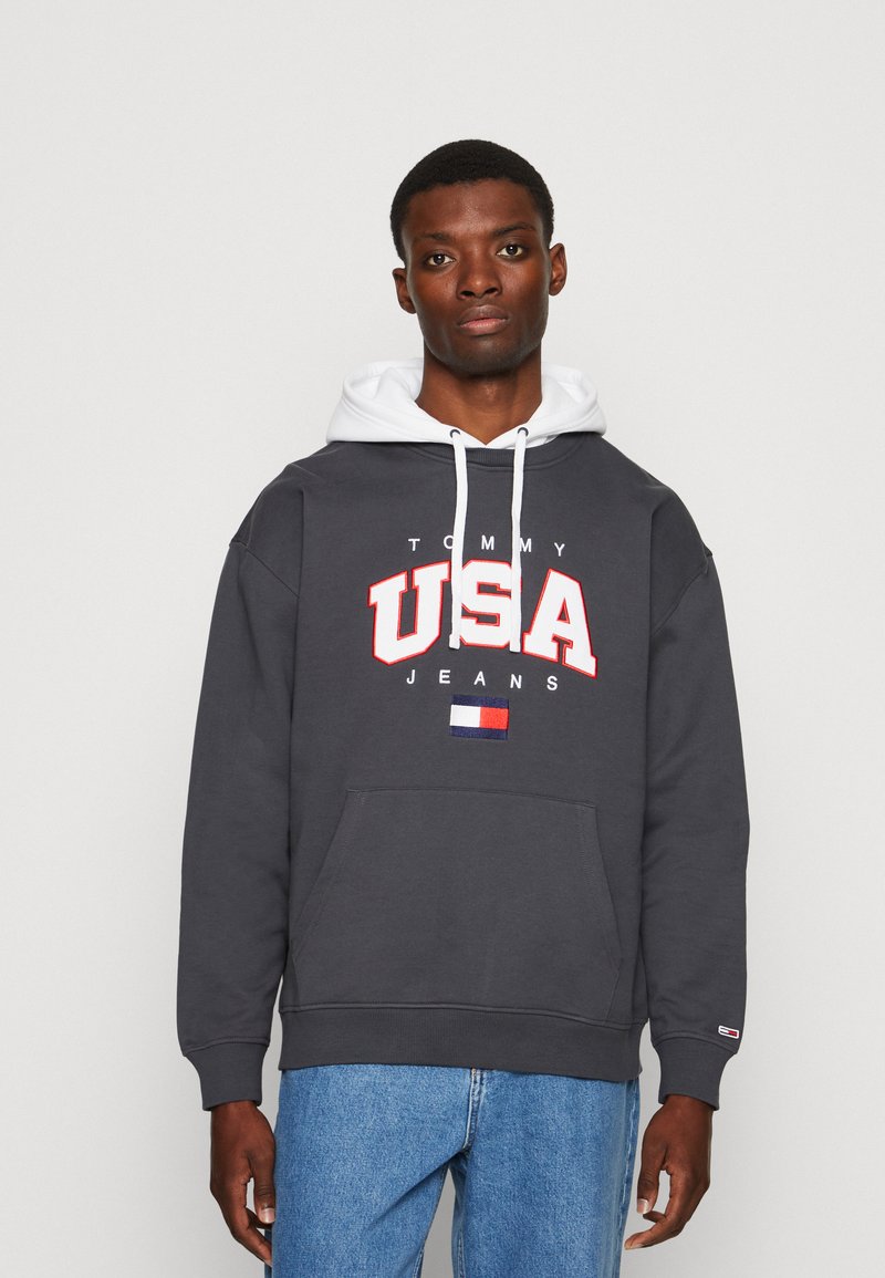 Tommy Jeans MODERN SPORT USA HOODIE Sweatshirt new charcoal