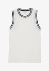 MESH BASKETBALL VEST WITH CONTRAST PIPING - Tops - off-white