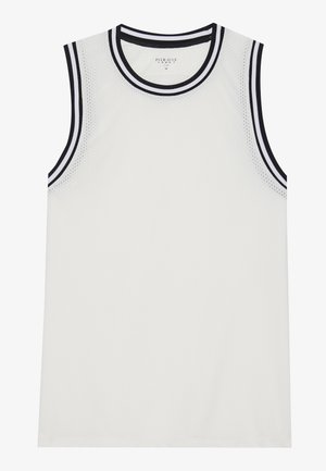 Pier One Sport MESH BASKETBALL VEST WITH CONTRAST PIPING - Top - off-white