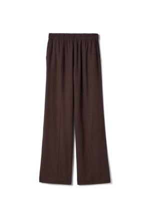 OVS, STRAIGHT-FIT TROUSERS - Stoffhose - dark brown