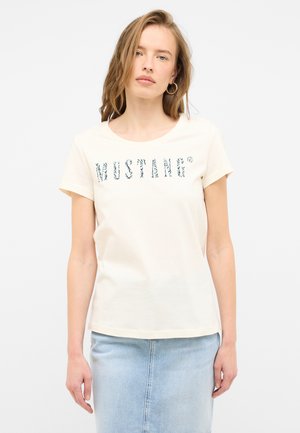 Mustang T-Shirt print - weiß