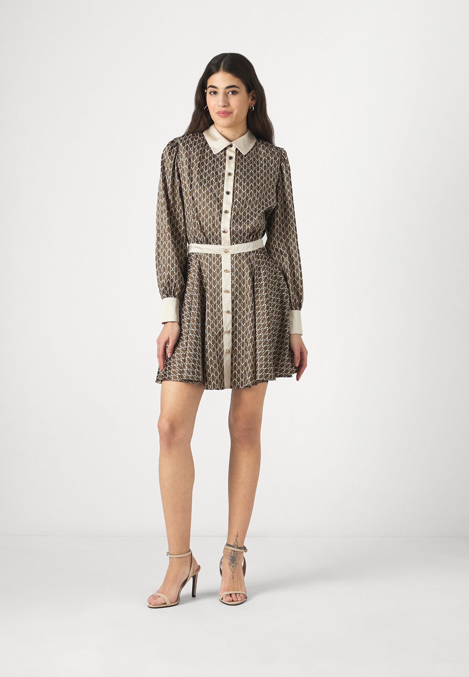 MARCIANO BY GUESS MONOGRAM FLARED - Shirt dress - general brown  