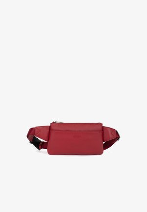 Fagola, SAC BANANE CUIR MARTA FEMME - Sac banane - carmin