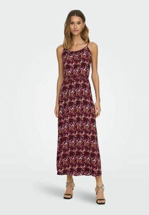 ÄRMELLOSES - Maxi dress - chocolate truffle