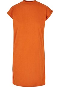 TURTLE EXTENDED SHOULDER - Jersey dress - vintageorange
