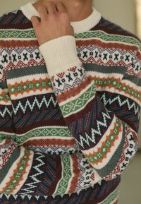 Next FIT FAIRISLE PATTERN  - Striktrøje - multi ecru cream