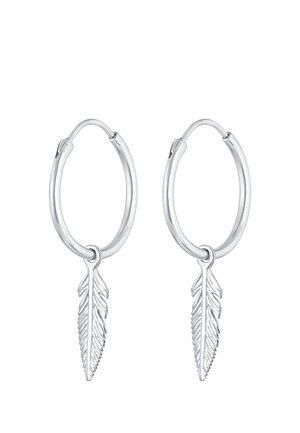 Elli HOOPS FEATHER - Ohrringe - silber