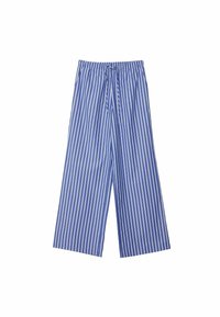 FLOWING PRINTED  - Tygbyxor - dark blue