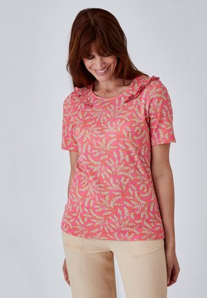 Damart MANCHES COURTES - T-shirt con stampa - rose herbier