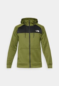 REAXION FULL ZIP HOODIE - Cipzáras pulóver - woodland green/black