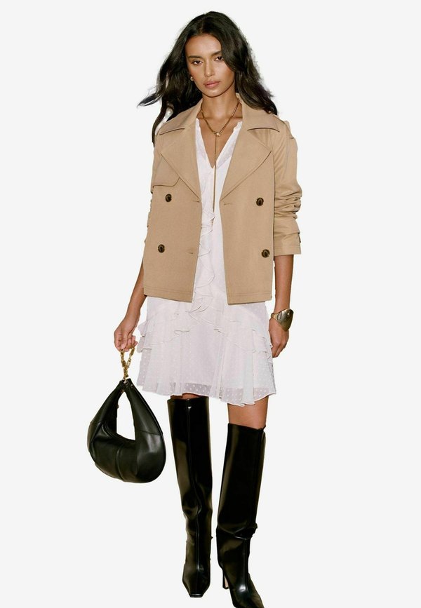 Kunstlederjacke - camel