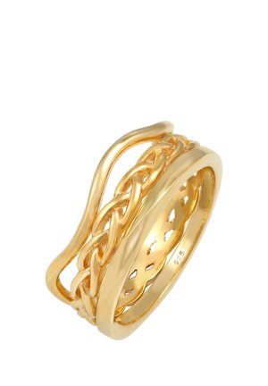 3 PACK DESIGN - Inel - gold-coloured