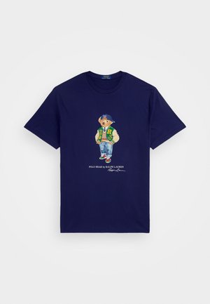 POLO BEAR JERSEY T-SHIRT - Trükipildiga T-särk - newport navy