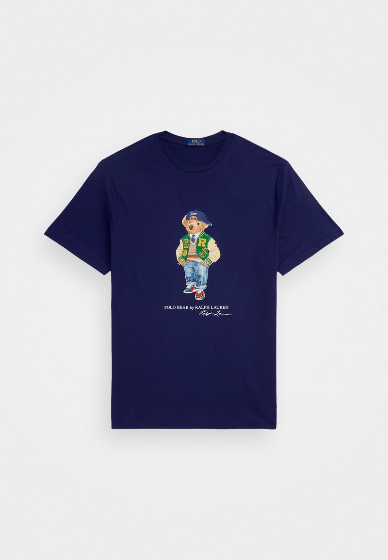 Polo Ralph Lauren Big & Tall POLO BEAR JERSEY T-SHIRT - Print T-shirt - newport navy