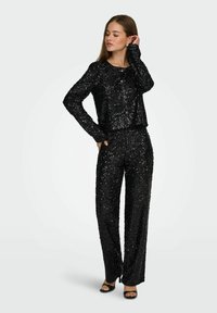 JDY JDYTINA NORMAL GESCHNITTEN  - Pantalon classique - black