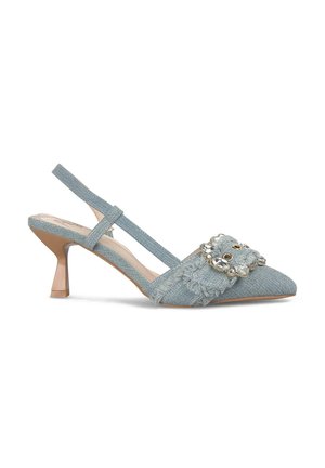 CON PUNTERA AFILADA Y SIN CIERRE - Classic heels - azul