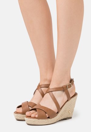 TOM TAILOR High Heel Sandalette - cognac
