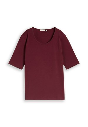 TOM TAILOR, TOM TAILOR T-SHIRT BASIC T-SHIRT MIT RUNDHALSAUSSCHNITT - T-Shirt basic - preppy plum