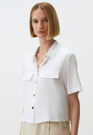 Jimmy Key SHORT SLEEVE WITH POCKET DETAIL - Overhemdblouse - white