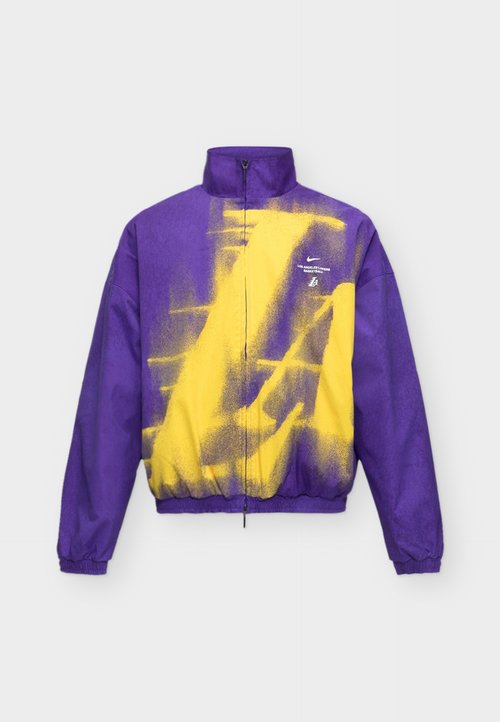 Nike LOS ANGELES LAKERS STANDARD ISSUE WOVEN JACKET - Chaqueta de entrenamiento - field purple/amarillo — photo 5