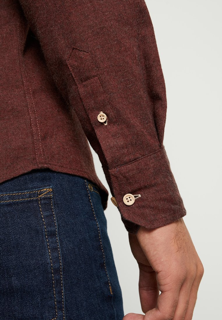Kronstadt DEAN DIEGO Skjorte bordeaux melange Zalando.no Kronstadt Dean Diego Skjorte Bordeaux