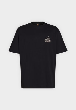 BOSS, FRAME - T-shirt imprimé - black
