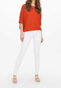 JDY Stickad tröja - orange