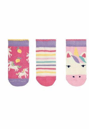 3-PACK UNICORN - Kojinės - light pink